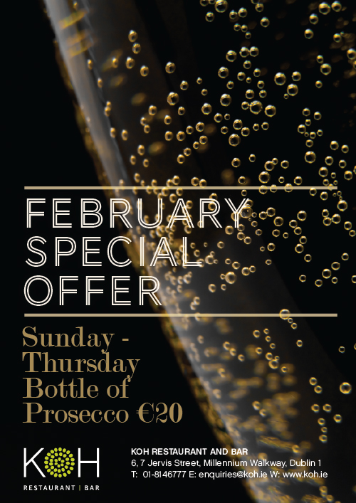 Koh February Prosecco Offer 2014
